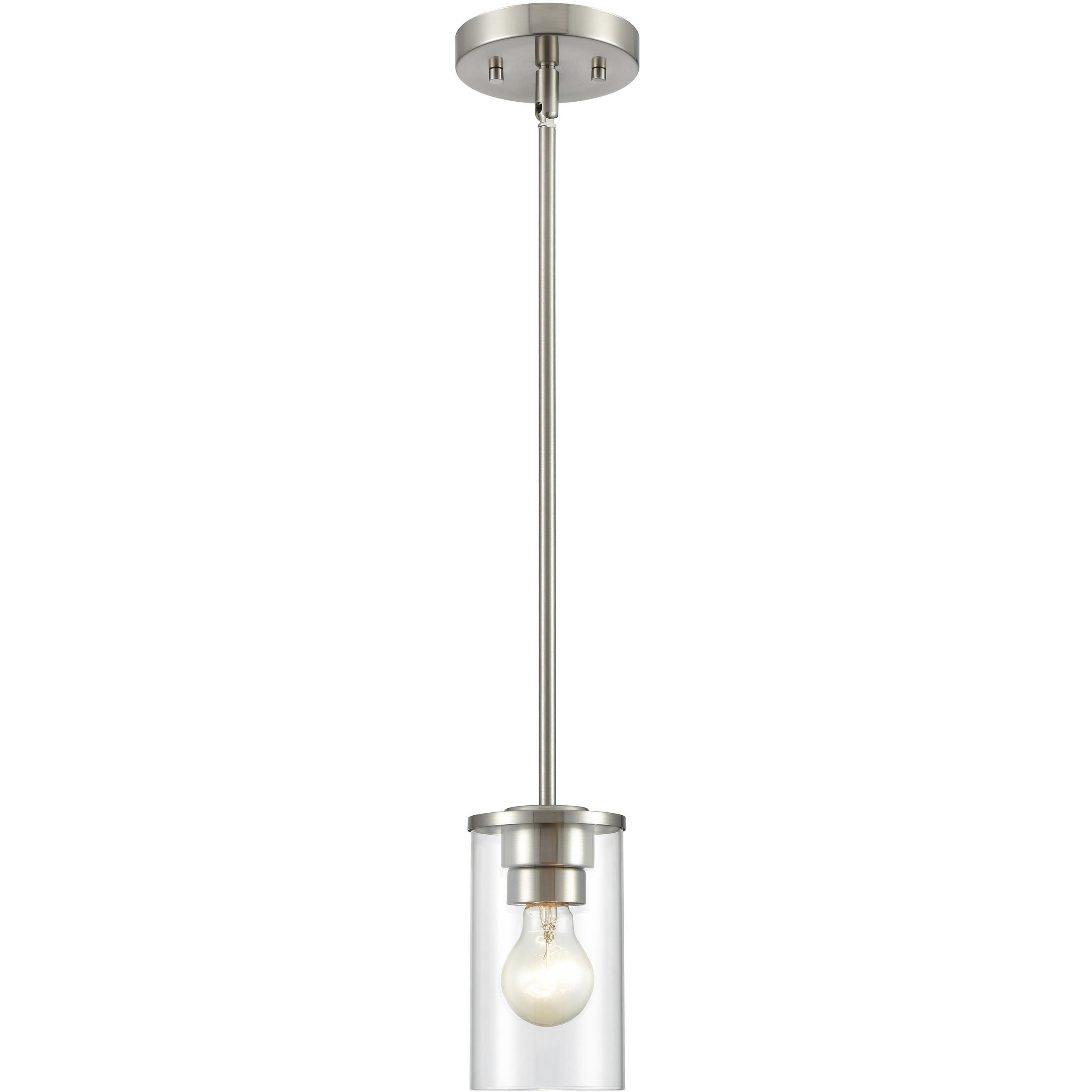 Verlana 1 Light 5 inch Brushed Nickel Pendant Ceiling Light